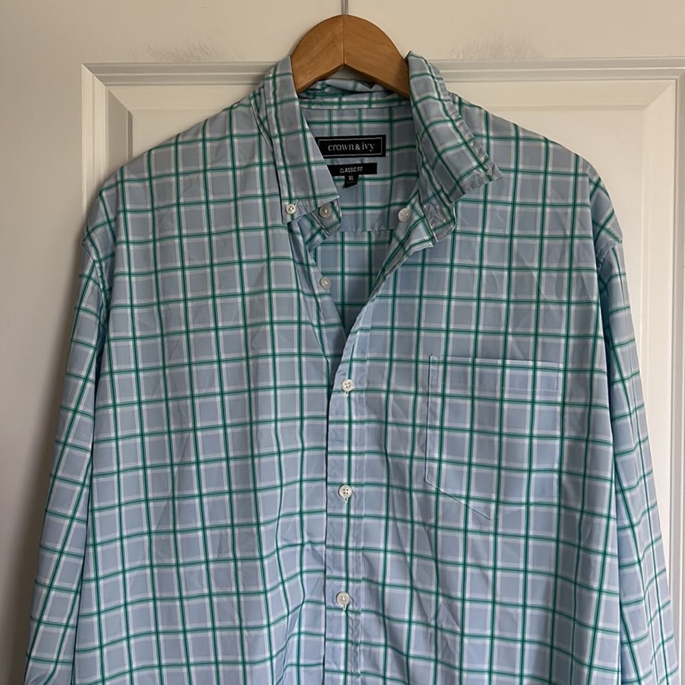 CROWN & IVY SHIRT TOP SIZE XL - Picture 2 of 5